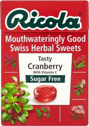 Ricola Cranberry Halspastillen zuckerfrei