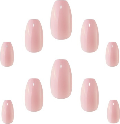 Acrylic Nails Elegant Touch Luscious Lychee