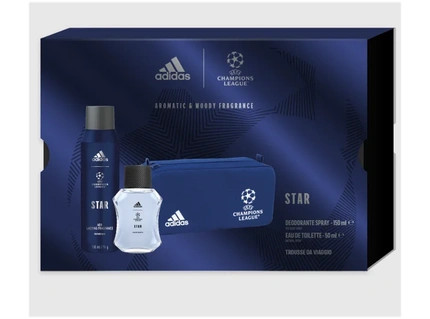Adidas Uefa Star Eau De Toilette and Aftershave Set
