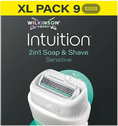 Rasierklingen Wilkinson Sword Intuition 2in1 Seife & Rasur Sensitiv