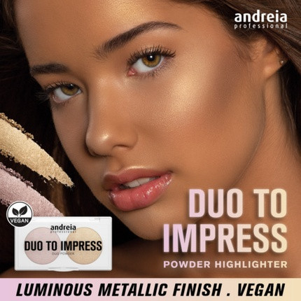 Face Powder Duo Palette - High Pigment Highlighter