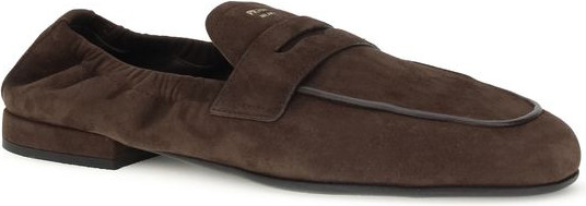 Loafers Prada Brown Lamb Ovis Aries Aries Slip-On