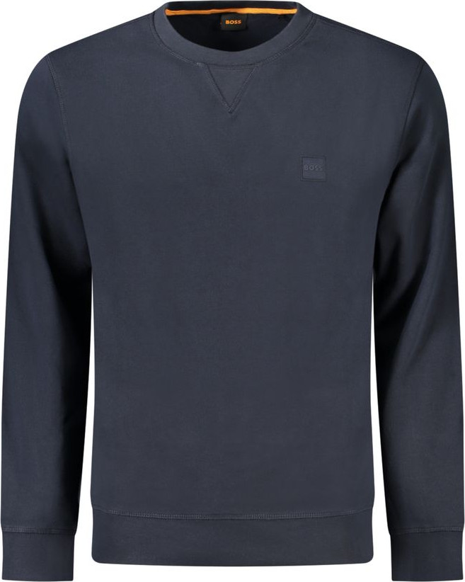 Синяя хлопковая толстовка Hugo Boss