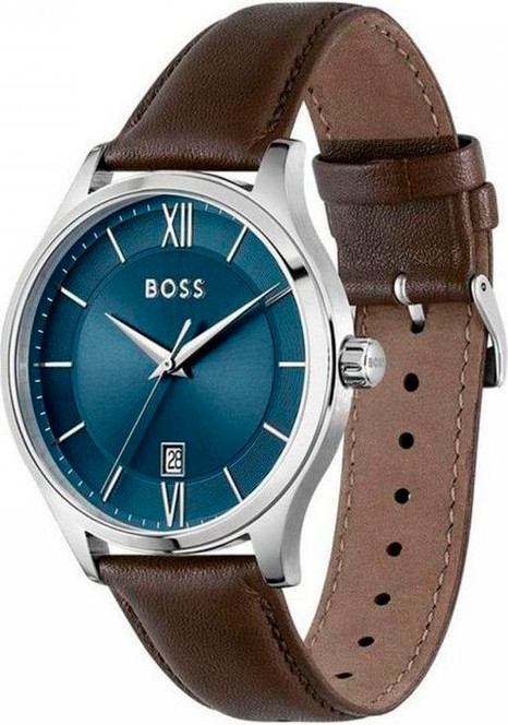 Brown Leather Dress Watch Hugo Boss