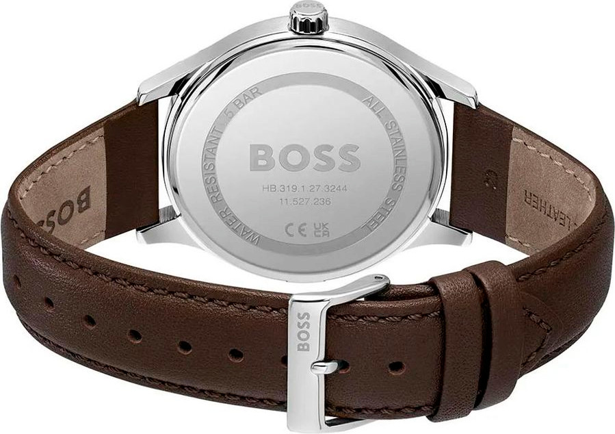 Brown Leather Dress Watch Hugo Boss