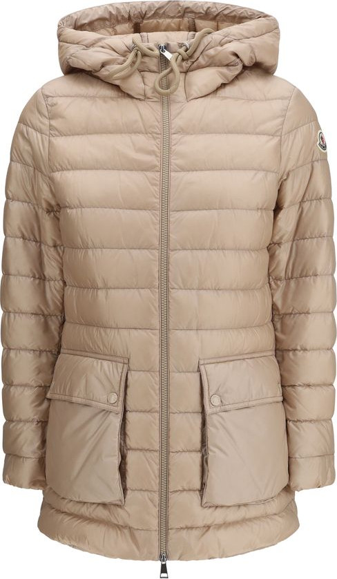 Coat Moncler Beige Polyamide