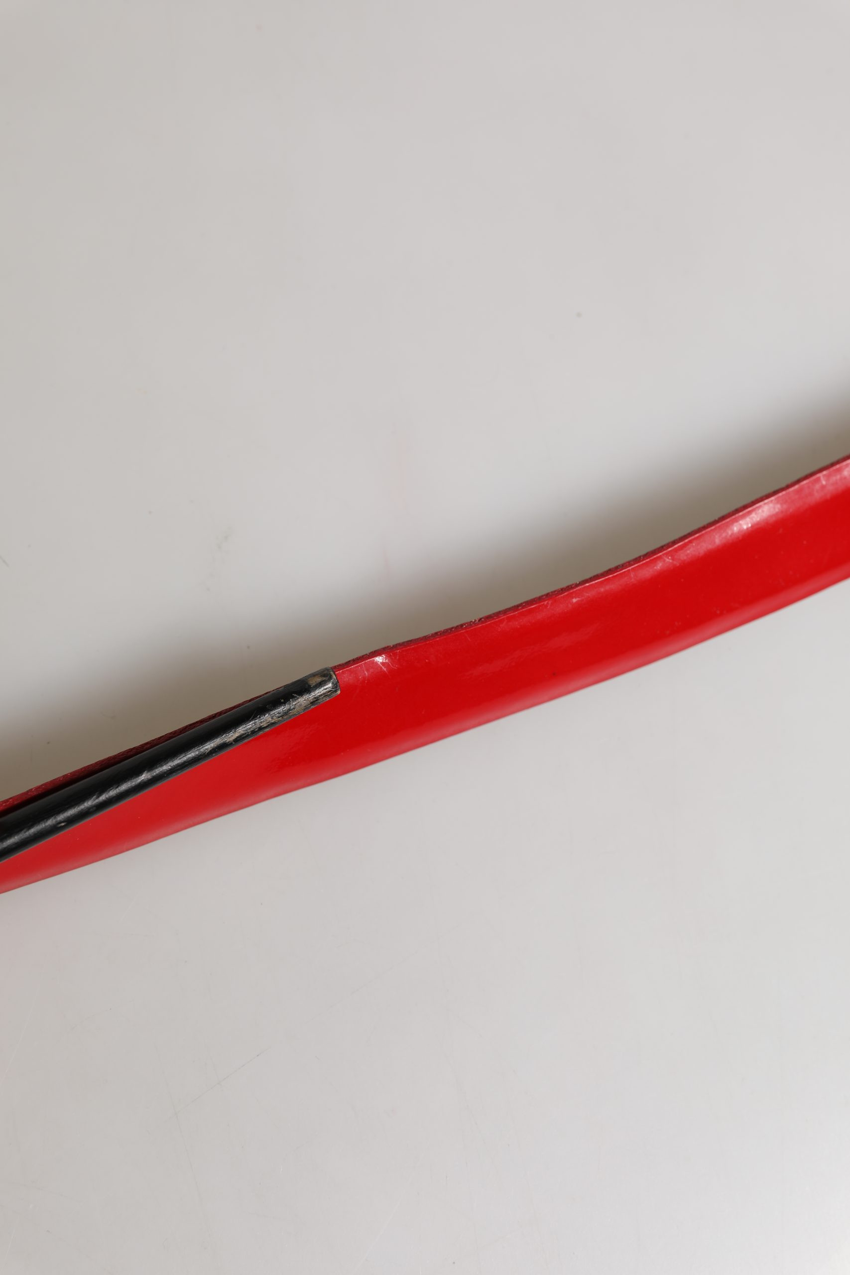 Gürtel Versace Jeans Couture Rot Glänzendes Leder mit Metallschnalle