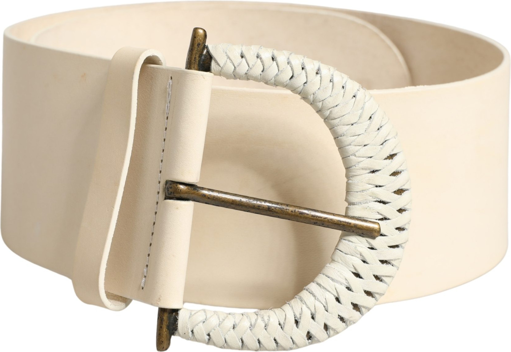 Belt Cavalli CLASS Off White Leather Waist