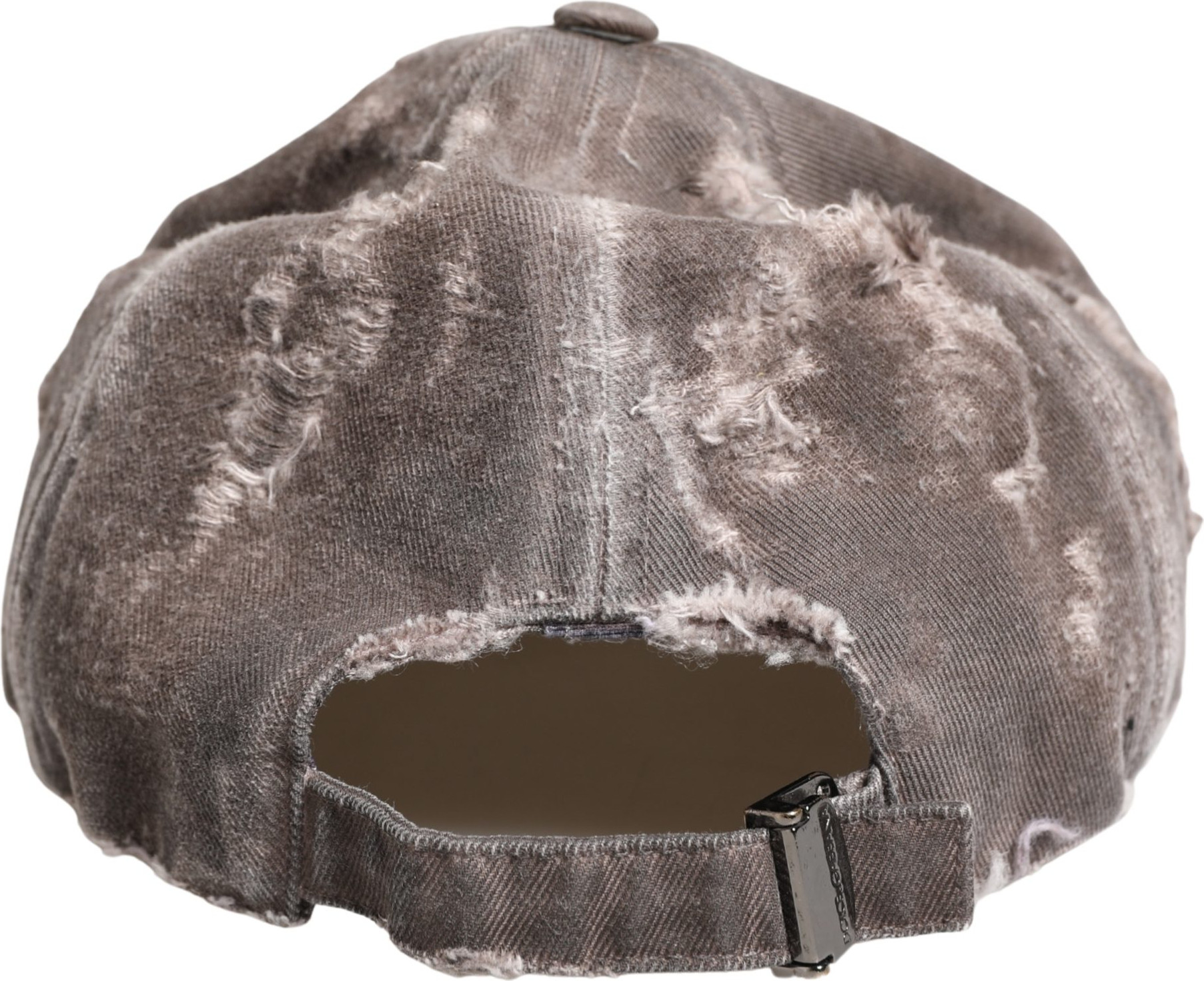 Baseball Hat Brown Cotton Distressed Baseball Capello Hat Dolce & Gabbana