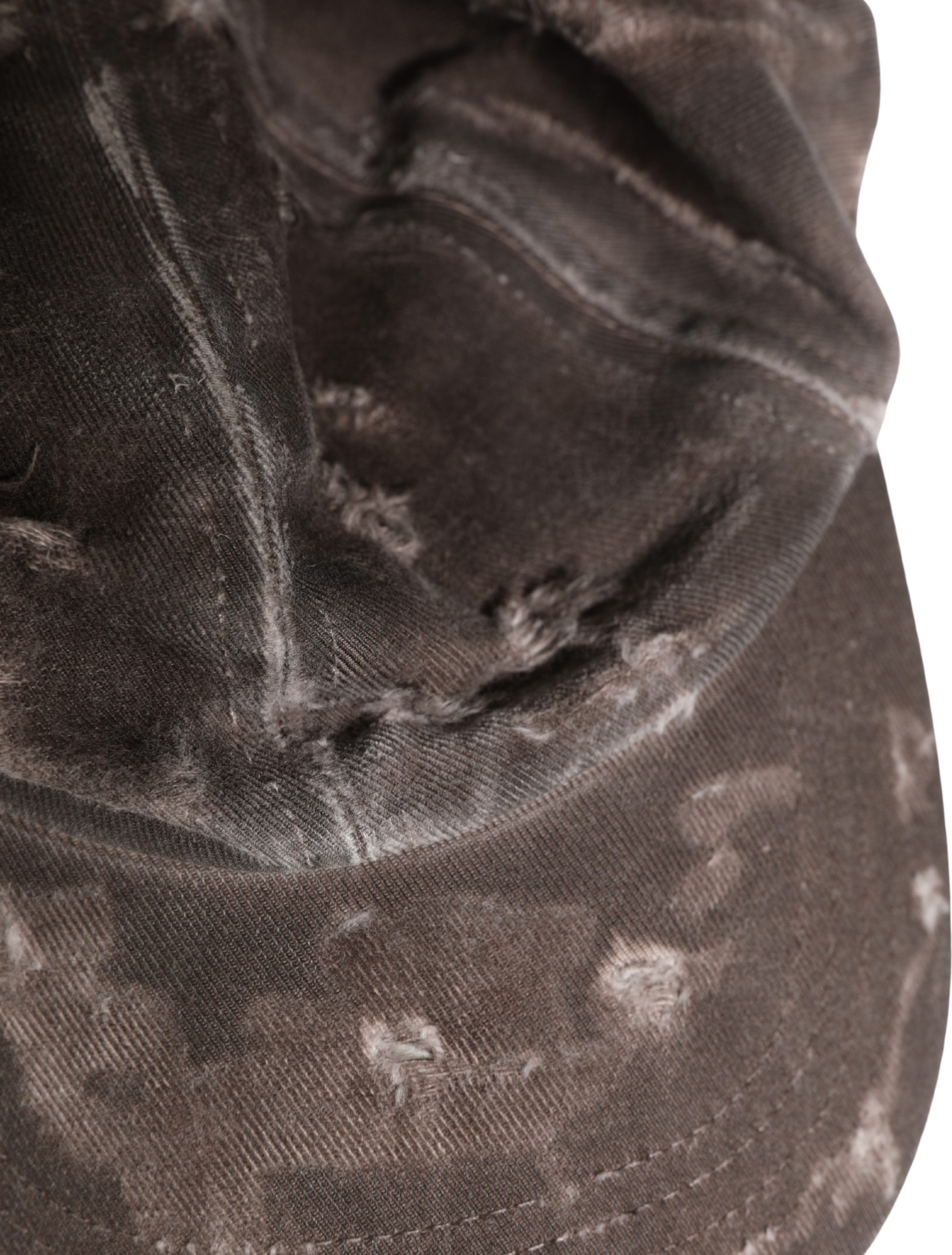 Baseball Hat Brown Cotton Distressed Baseball Capello Hat Dolce & Gabbana
