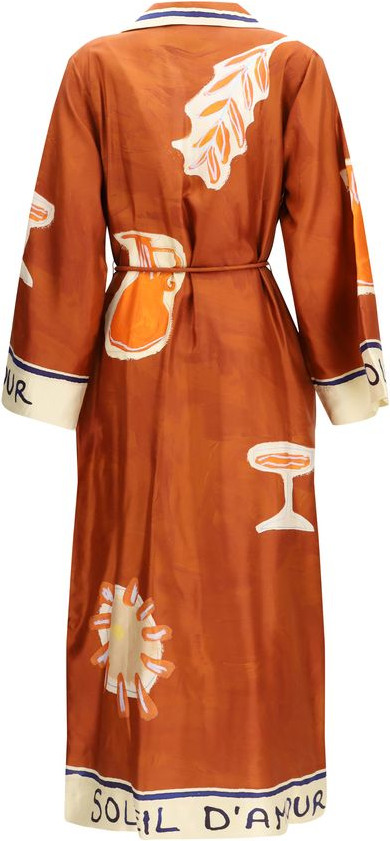Multicolor Silk Casual Dress by ALÉMAIS