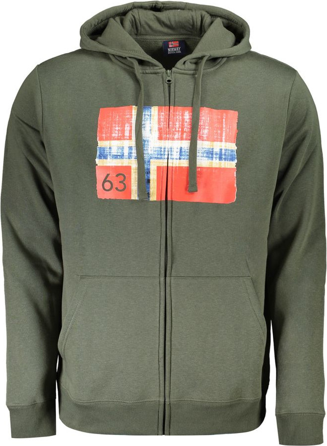Sweatshirt Geographical Norway Verde Cotton Erkaklar uchun
