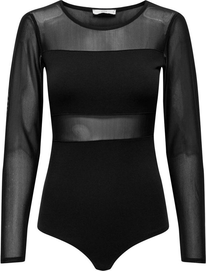 Bodysuit ONLY Черный хлопковый боди