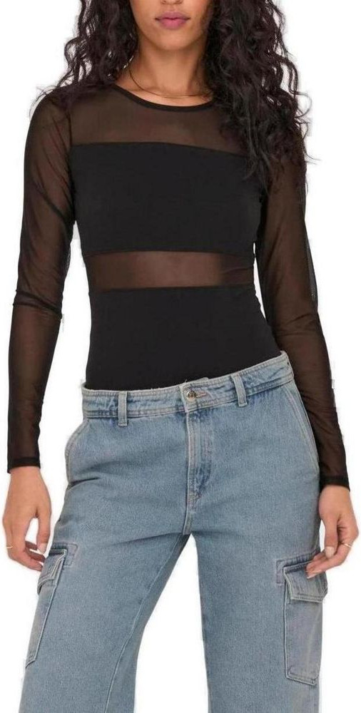 Bodysuit ONLY Черный хлопковый боди