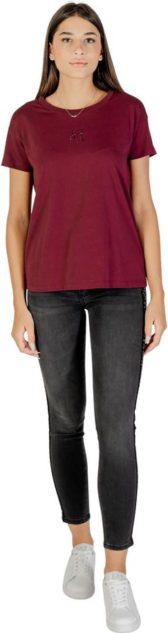 T-Shirt Armani Exchange Bordeaux Cotton T-Shirt