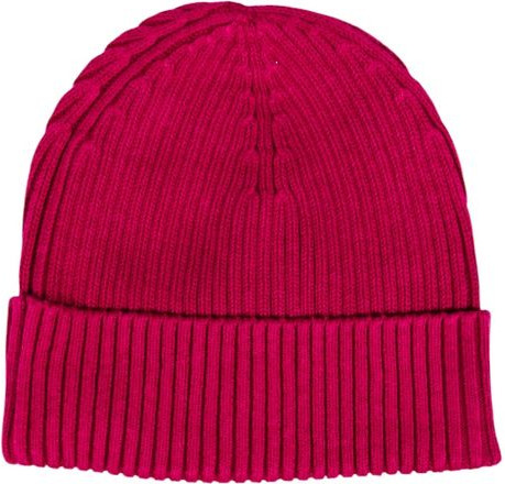 Beanie Calvin Klein PATCH CHUNKY RIB COTTON BEANIE