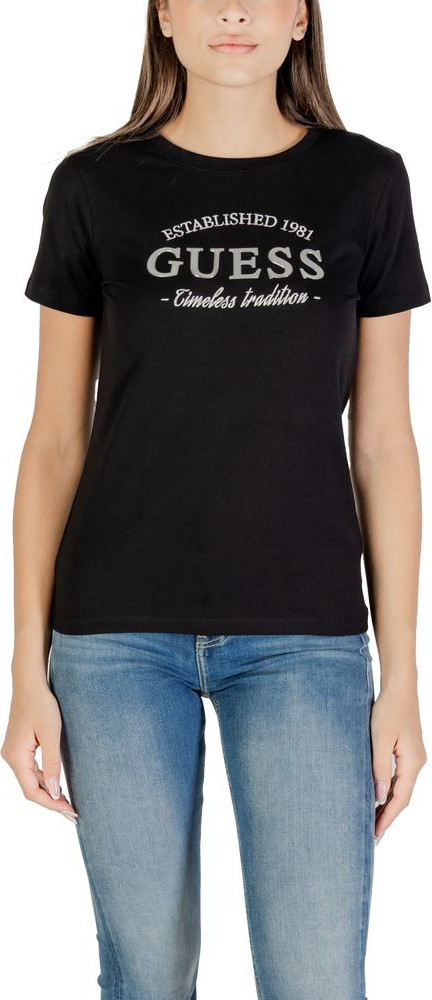 T-shirt Guess Active Black Cotton Sportswear