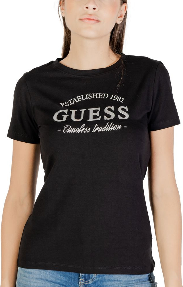 T-shirt Guess Active Black Cotton Sportswear