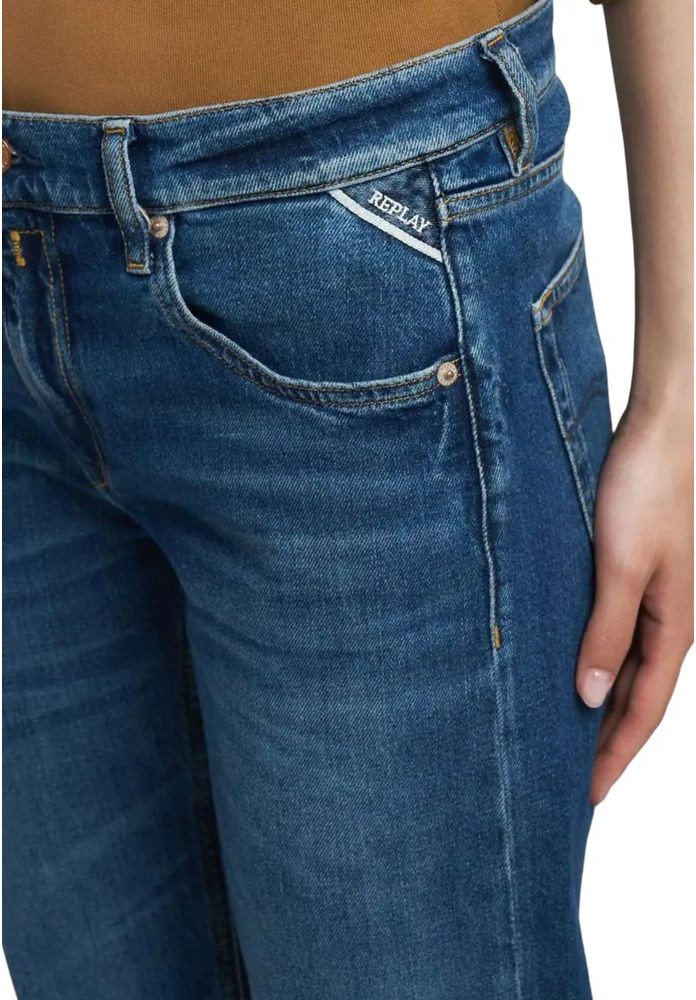 Replay Blue Cotton Mom Jinsi