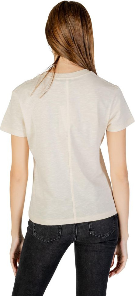 Футболка Tommy Jeans Бежевая хлопковая футболка