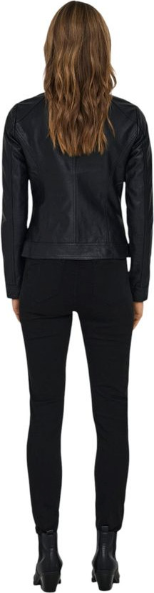 Jacket ONLY Black Polyester Biker Jacket
