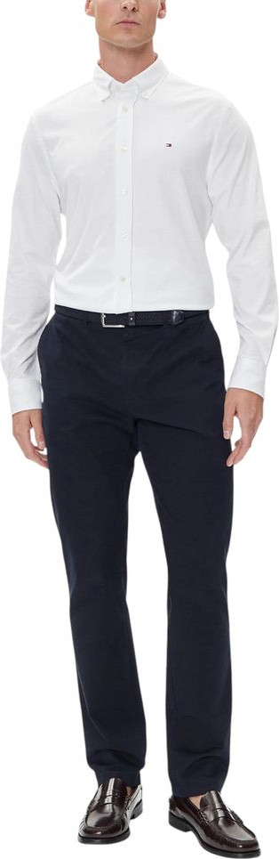 White Cotton Dress Shirt Tommy Hilfiger