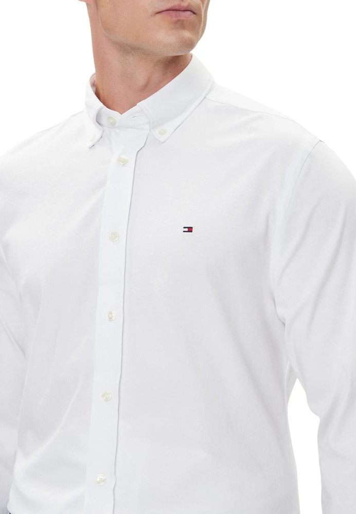 White Cotton Dress Shirt Tommy Hilfiger