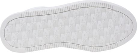 Белые кожаные низкие кеды Calvin Klein Jeans