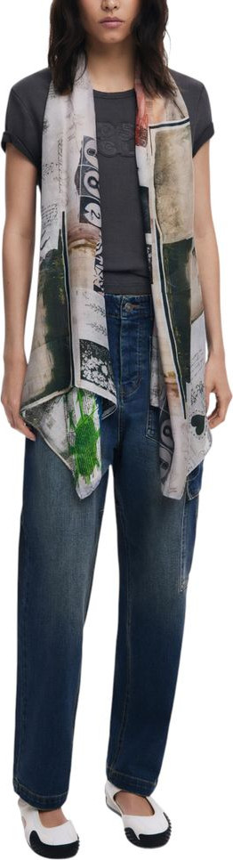Платок Desigual Bicolor Viscose