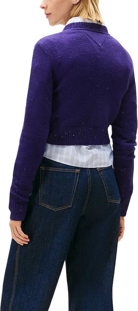 Jamoa Tommy Jeans Jigarrangli Organik Paxta Sviter