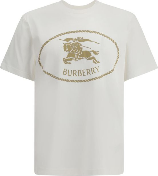 Футболка Burberry Белая хлопковая футболка