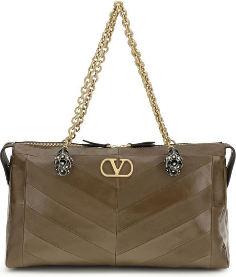 Сумка на плечо Valentino Garavani Коричневая кожа теленка Bos Taurus