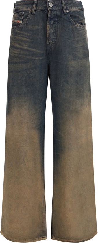 Джинсы Diesel Multicolor Lyocell Relaxed Fit