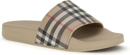Сандалии Burberry Check Slippers