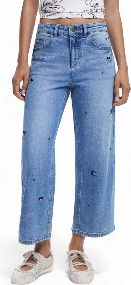 Джинсы Desigual синие хлопковые Bootcut