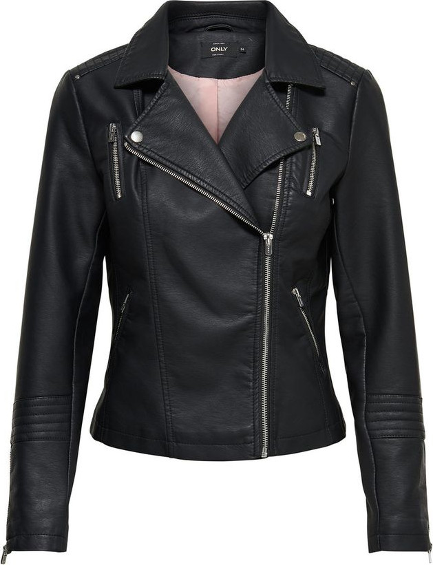 Jacket ONLY Black Viscose Biker Jacket