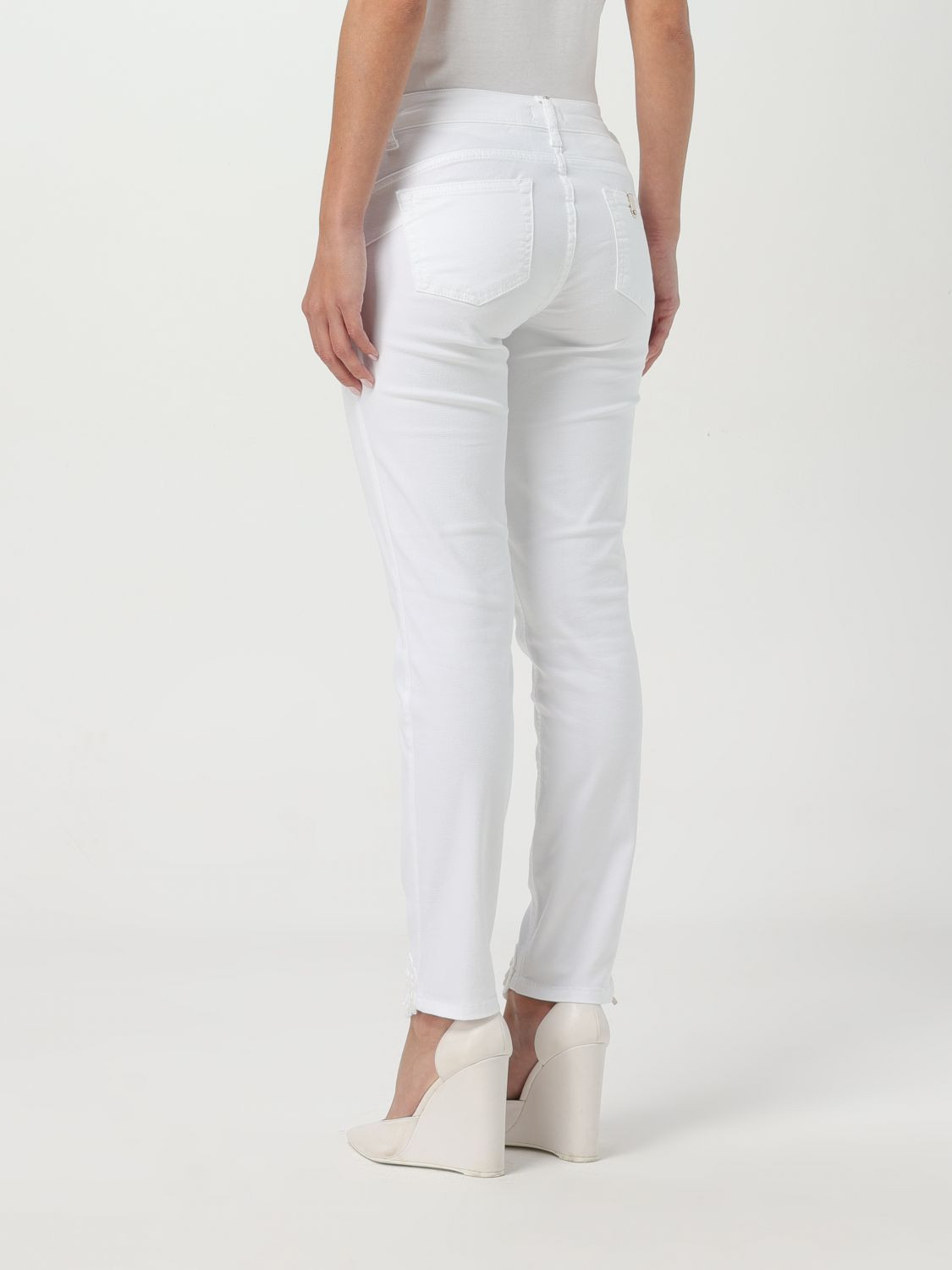 White Cotton Skinny Jeans Liu Jo