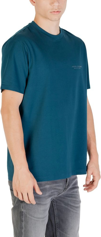 Черная хлопковая футболка Armani Exchange