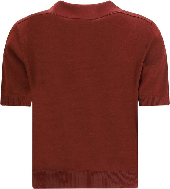 Polo Burberry Bordeaux из шерсти