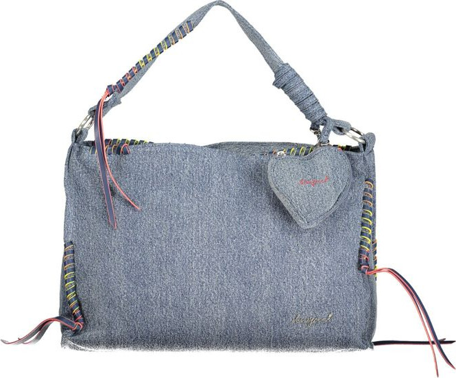 Handbag Desigual Azzurro Cotton