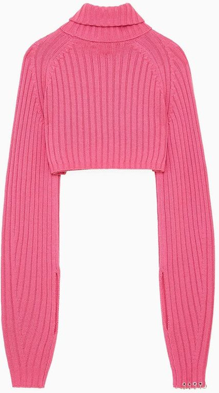 Red Marabou Turtleneck Patrizia Pepe