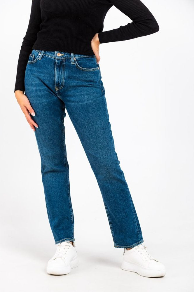 Blue Cotton Slim Fit Jeans