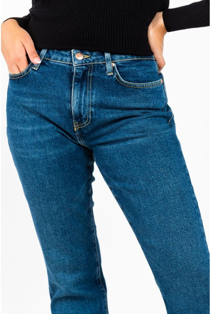 Blue Cotton Slim Fit Jeans