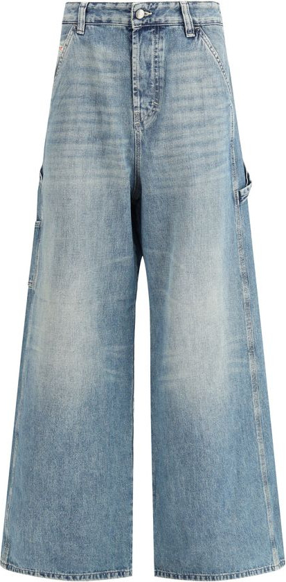 Джинсы Diesel Blue Cotton Relaxed Fit