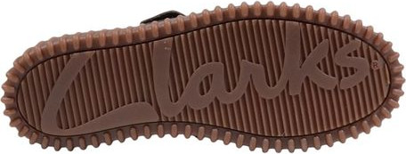 Коричневые кожаные ботинки Clarks на шнуровке