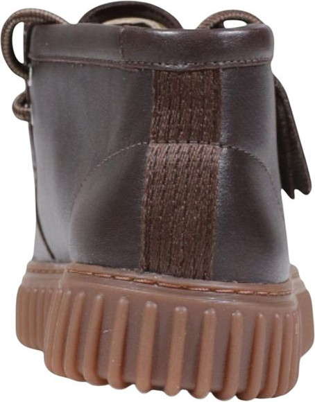 Коричневые кожаные ботинки Clarks на шнуровке