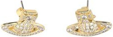 Gold Brass Earrings Vivienne Westwood