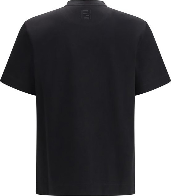 T-Shirt Fendi Black Cotton T-Shirt