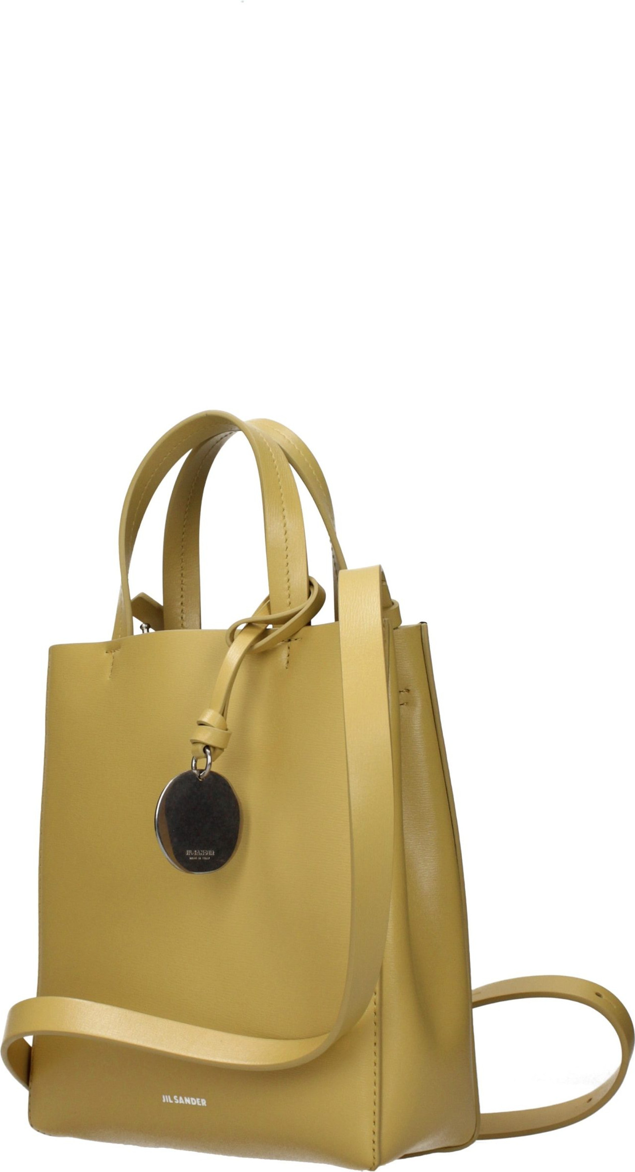 Yellow Leather Handbag Jil Sander