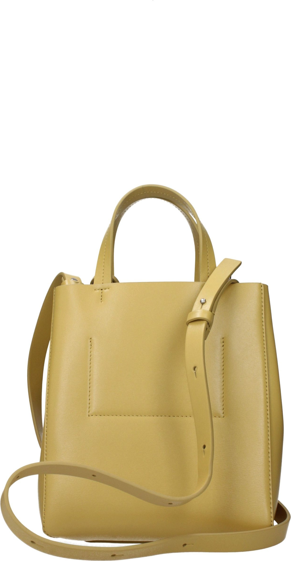 Yellow Leather Handbag Jil Sander